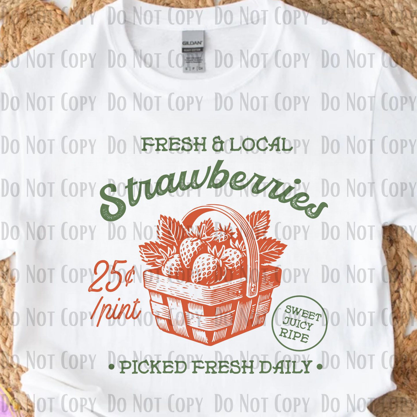 Vintage Farm Sign Strawberry